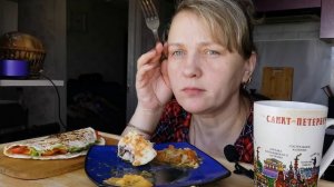 Мукбанг Тако, грибы, капуста