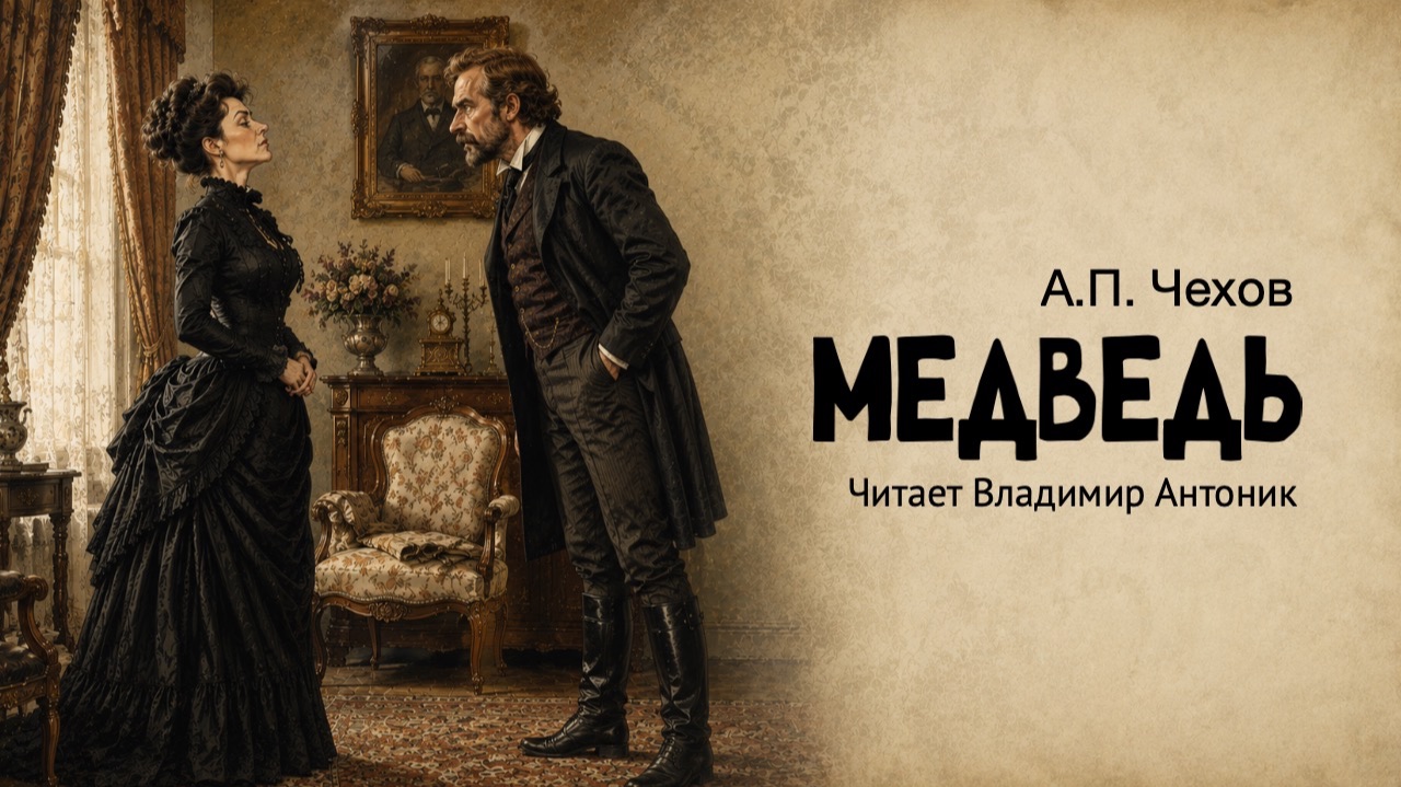 «Медведь». А.П. Чехов. Шутка в одном действии. Аудиокнига. Читает Владимир Антоник