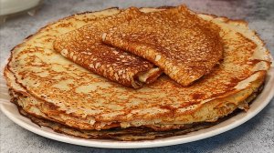 БЛИНЫ (блинчики) на кефире с ДЫРОЧКАМИ с кипятком! САМЫЕ вкусные и нежные!