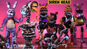 📢 СИРЕНОГОЛОВЫЙ 📢 против АНИМАТРОНИКОВ. Кто круче? SIREN HEAD vs TOY ANIMATRONICS.