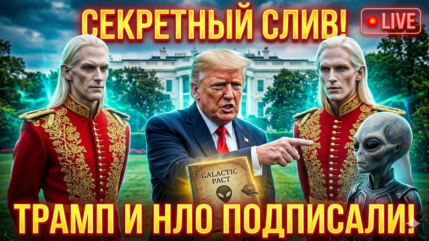 ШОК! 🔴 ТРАМП ЗАКЛЮЧИЛ ДОГОВОР С ИНОПЛАНЕТЯНАМИ В ПРЯМОМ ЭФИРЕ_! Секретная трансляция из Белого дома смотреть онлайн