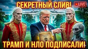 ШОК! 🔴 ТРАМП ЗАКЛЮЧИЛ ДОГОВОР С ИНОПЛАНЕТЯНАМИ В ПРЯМОМ ЭФИРЕ_! Секретная трансляция из Белого дома