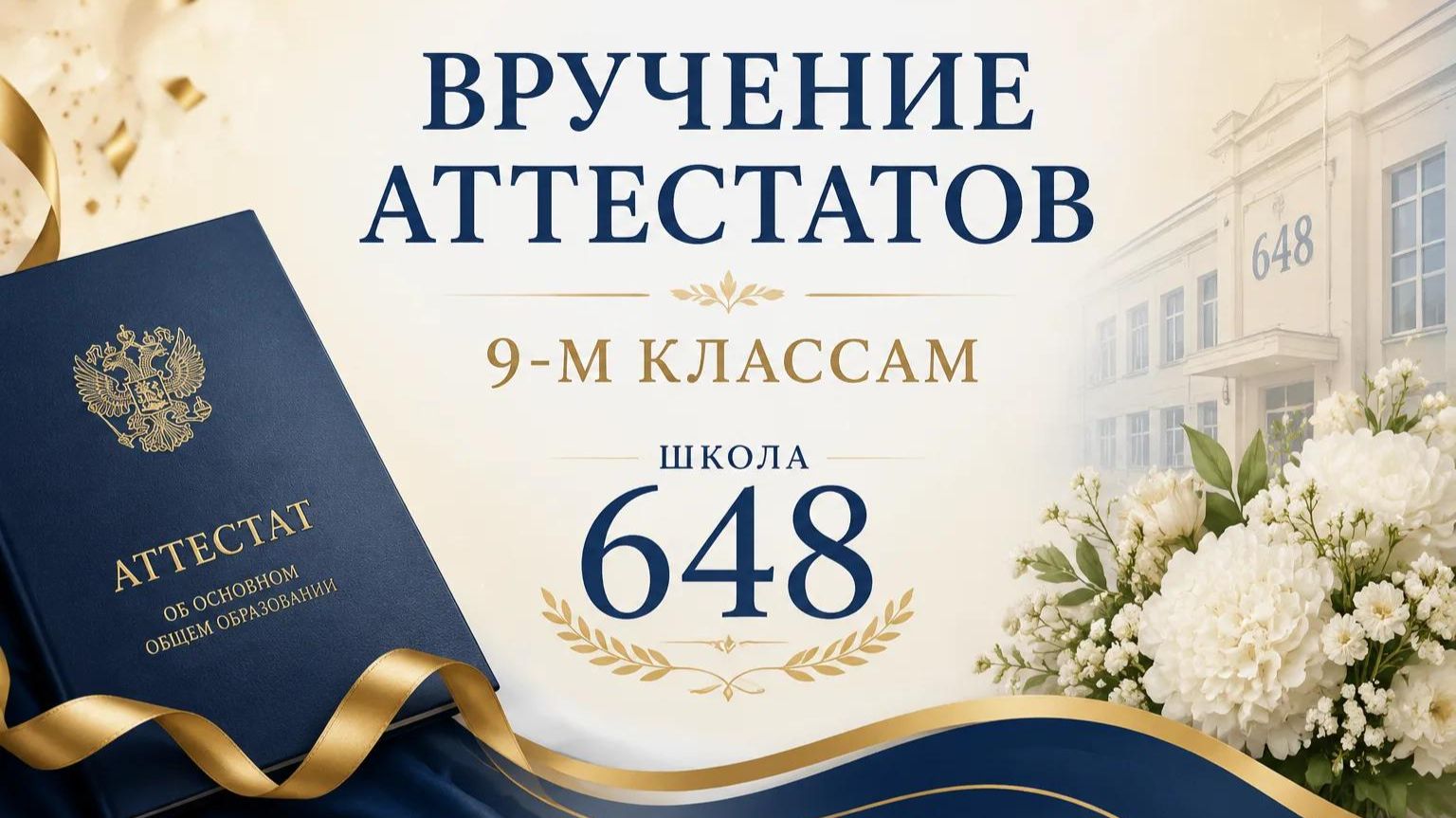 Вручение аттестатов. 9 классы. Корпус Ховрино смотреть онлайн
