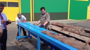 Станок для переработки горбыля Walter WDPP 410 KBA. Первый запуск и тестирование станка