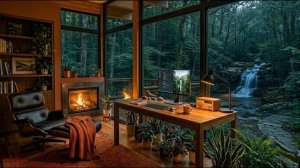 Deep Focus Forest & Fireplace 🔥 Deep Chill Mix for Calm Work Vibes ~ Music for Coding & Study