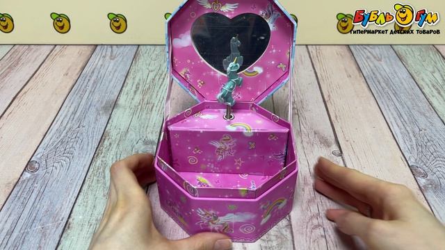 Шкатулка музыкальная Lanson Toys восьмигранная Единорог - видео