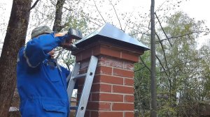 ВОЗВЕДЕНИЕ КИРПИЧНЫХ СТОЛБОВ. ДЕЛАЕМ КРАСИВУЮ РАСПУШКУ ИЗ КИРПИЧА