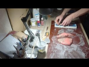 3.2 Мастерская Babrust. Рецепт оселкового мрамора с клеем ПВА. Часть 1.2