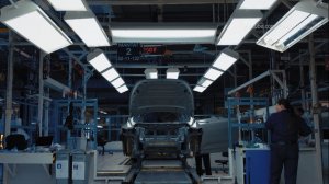 Производство Volvo EX60  2026 Torslanda, Швеция.