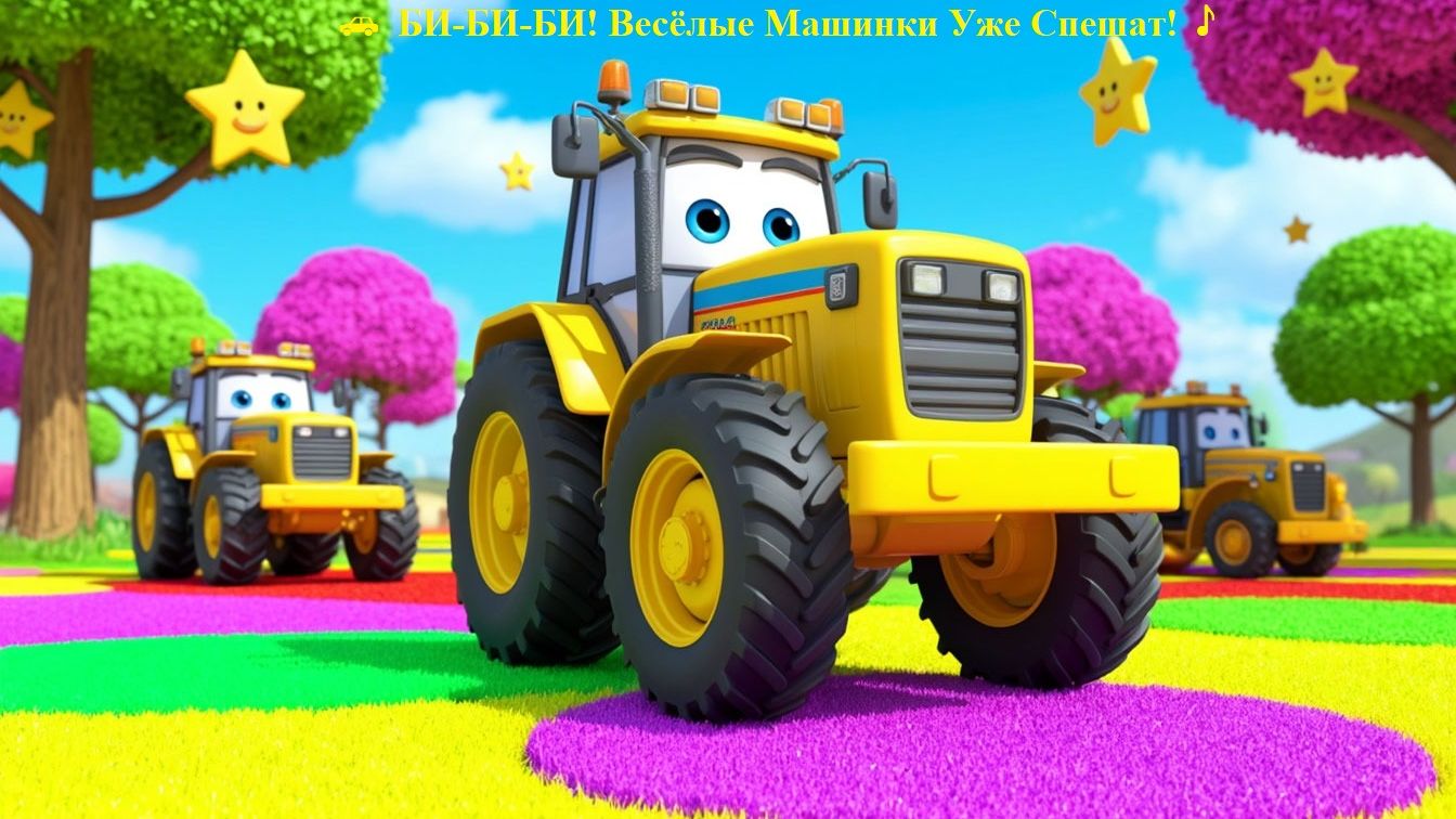 🚗 БИ-БИ-БИ! Весёлые Машинки Уже Спешат! 🎵