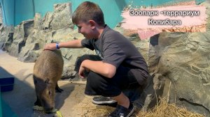 В клетке с Капибарой!!!  Зоопарк - Террариум в Сочи