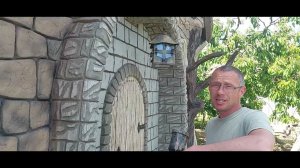 Покраска АРТ Бетона стена , декоративный камень.