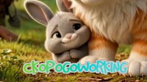 ПРО ОХОТНИКА КОТА И КРОЛИКА французская скороговорка
