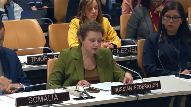 Anna Evstigneeva at UNSC Arria-Formula Meeting on implementing SC Resolutions, June 23, 2026 смотреть онлайн