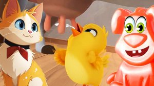 Железная собачка играет в игру Я кот. Игра я кот. Мультики для детей