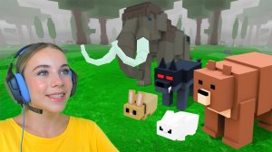 ПРИРУЧИЛА ВСЕХ ЖИВОТНЫХ В 99 ДНЕЙ ВЫЖИВАНИЯ В ЛЕСУ С АЛЁНОЙ в ROBLOX!