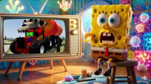 Губка Боб смотрит монстров по TV: Гигантский бульдозер-дробилка, пожиратель грузовиков Маквин