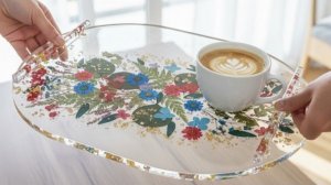 ТЫ МОЖЕШЬ СДЕЛАТЬ ЭТО ДОМА! Поднос для цветов из смолы своими руками ✨ЭПОКСИДА