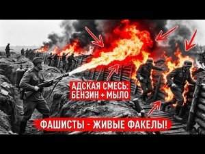 АДСКАЯ СМЕСЬ: Сержант добавил в огнемет БЕНЗИН С МЫЛОМ — немцы выбегали из окопов горящими факелами