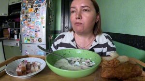 Мукбанг/Окрошка/Ростикс/Еда/Вкусная еда