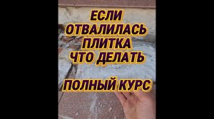 если отвалилась плитка как приклеить кафель быстро и что делать если плитка отходит