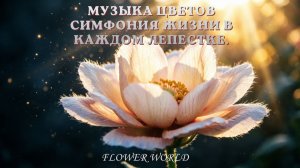 Музыка Цветов Симфония жизни в каждом лепестке 🌸🎶