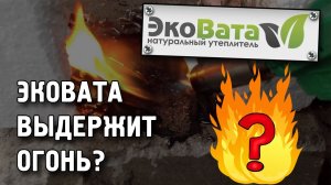 Эковата выдержит огонь ? Тест горения эковаты и другого утеплителя. Огнестойкость утеплителя