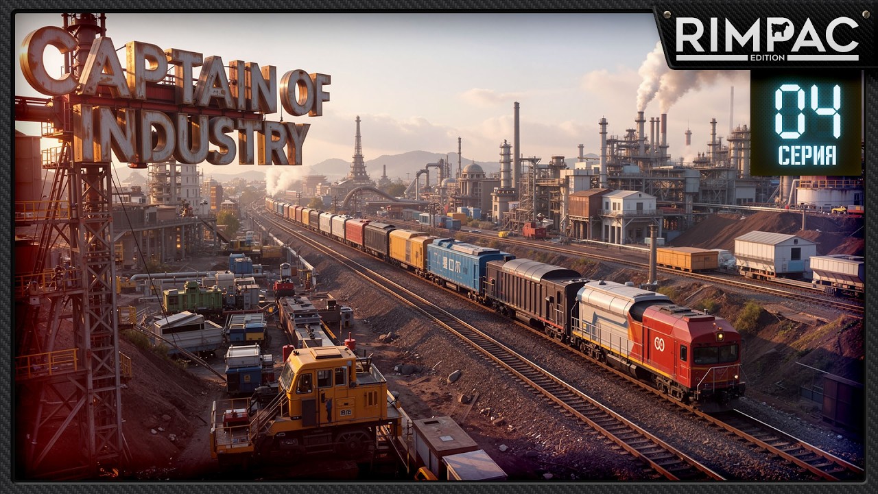 Captain Of Industry — Запускаю бетон и увеличиваю энергию | Серия 4