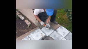 ТРАТУАРНАЯ ПЛИТКА, УКЛАДКА НА БЕТОННОЕ ОСНОВАНИЕ. ДОРОЖКА ИЗ ПЛИТКИ...
