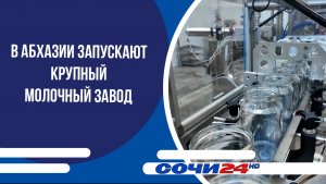 В Абхазии запускают крупный молочный завод