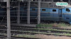 💥🇺🇦Уничтоженные управляемыми БПЛА Герань локомотивы в Запорожье