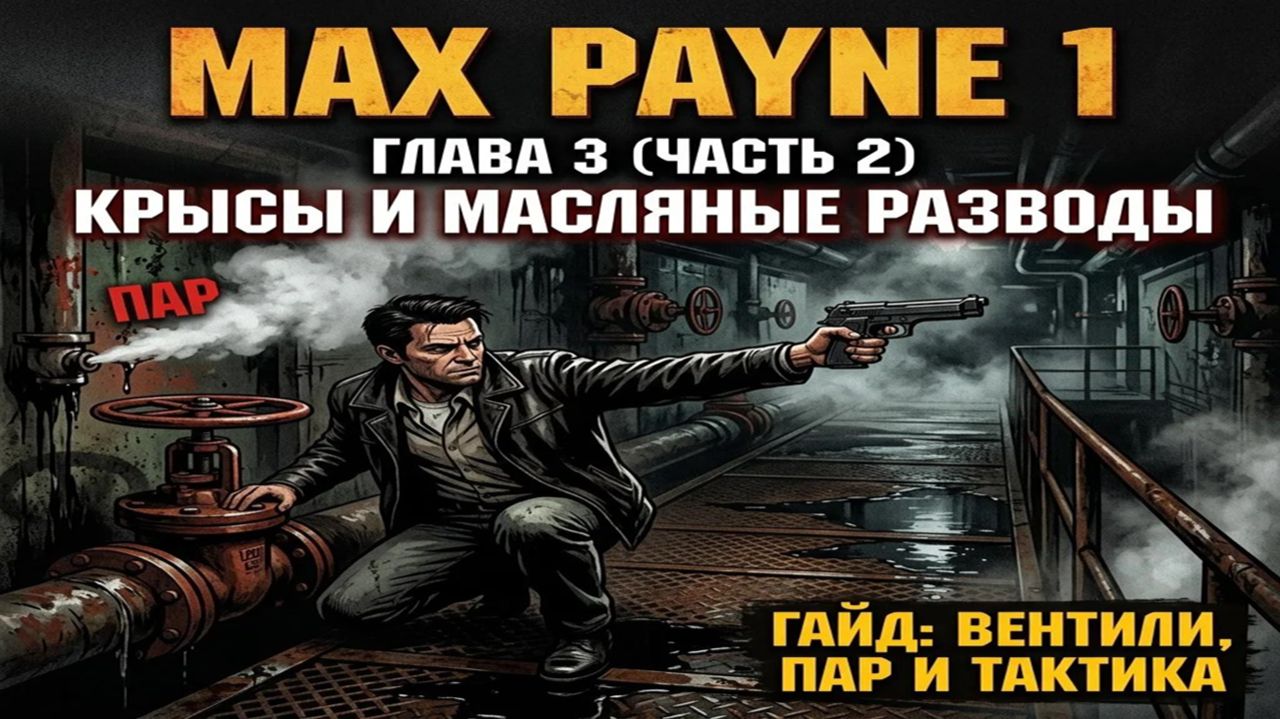Max Payne — Часть 2 | Глава 3: Крысы и масляные разводы (Продуманная тактика в лабиринте)