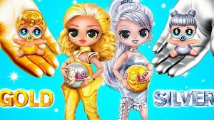 Бедная, Богатая, Гига Богатая! Идеи для кукол ЛОЛ