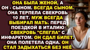 Истории из жизни|Свекровь манипулировала сыном, пока жена не ушла, и он понял, что потерял главное
