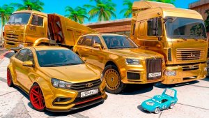 Угнал кучу золотых чит тачек у мажора в GTA 5! Битва воров в ГТА 5 Онлайн!
