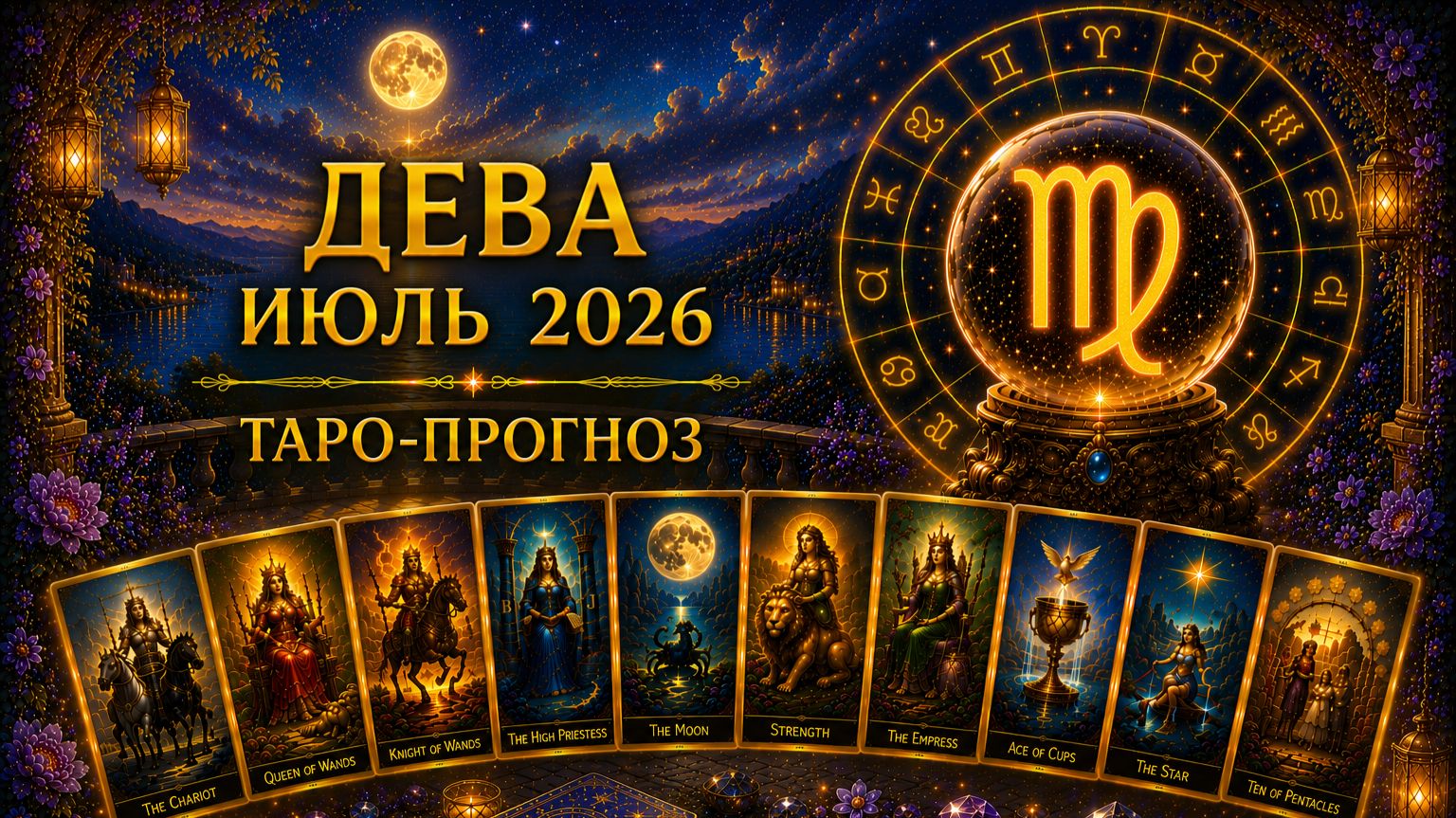 Дева ♍ Таро прогноз на июль 2026 года смотреть онлайн