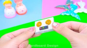 Постройте миниатюрный домик Hello Kitty с бассейном из картона ❤️ Миниатюрный домик своими руками