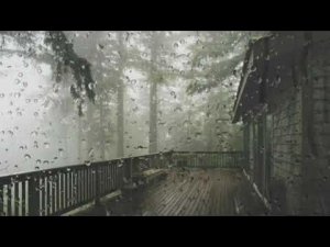 Расслабляющий дождь для сна.Дождь и гроза на террасе.