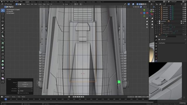BLENDER Creating the Dune Ornithopter 25_Modeling section_Start start with the top tail details