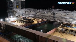 Завершен монтаж первого пролета железнодорожной части Крымского моста