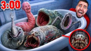Я оживил морских чудовищ из игры Iron Lung — Блупа и Пожирателя морей — прямо у себя в ванне!! 😨