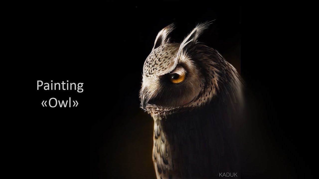 Digital Painting Process - Owl смотреть онлайн