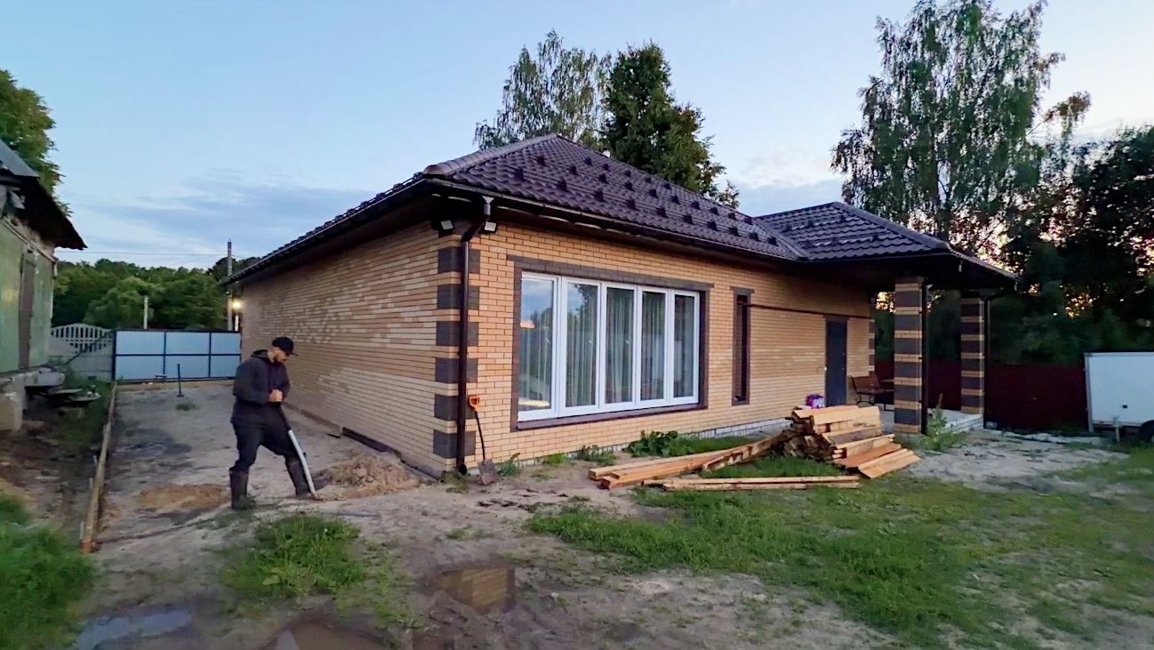 Что мы строим? Отмостка вокруг дома своими руками. Закупаем материалы для стройки. смотреть онлайн