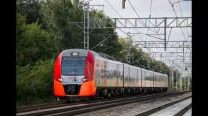 Из Санкт-Петербурга в Бологое на «Ласточке» Полный маршрут из окна поезда.