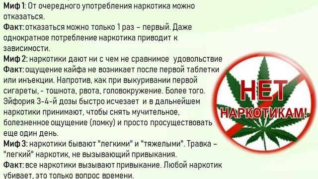 Видеопрезентация "Мир без наркотиков"