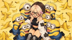 🤓🍌🍌🍌🤪Brookhaven: ОБЗОР ОБНОВЫ С МИНЬОНАМИ! Это 100 из 10💗