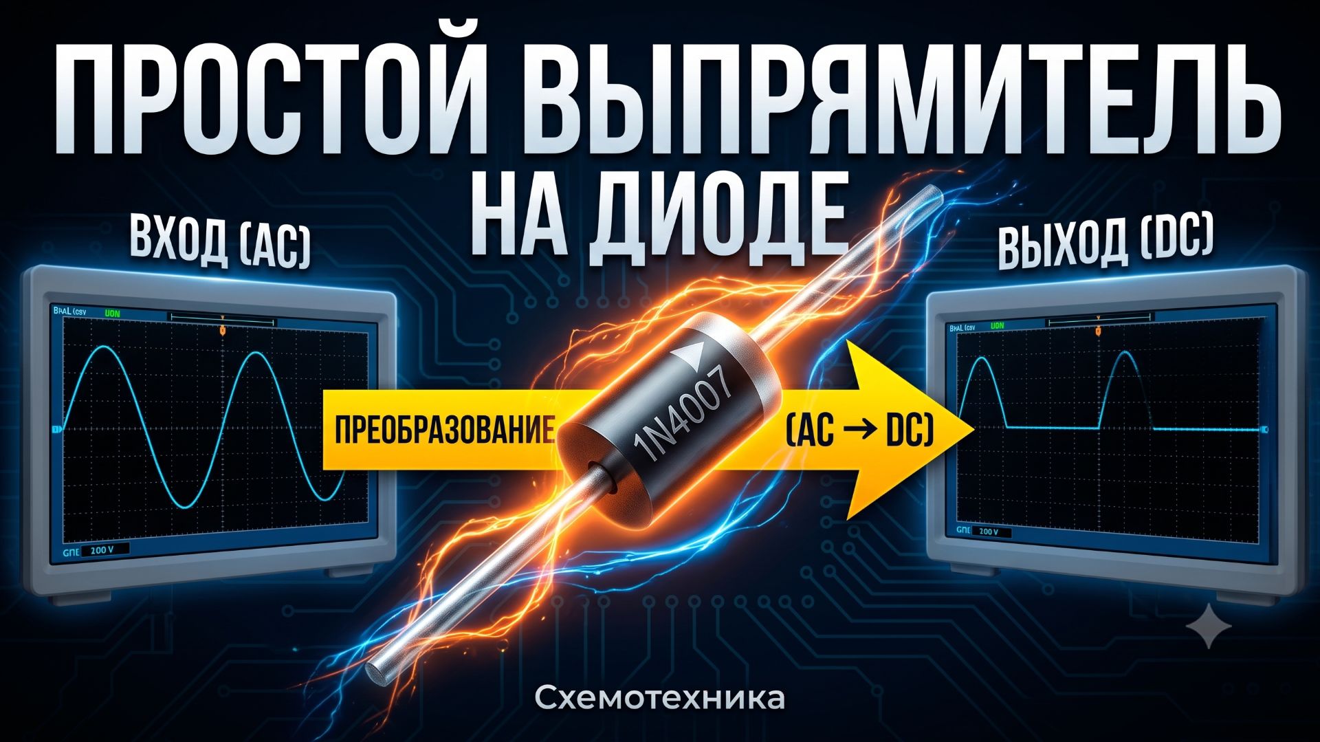 Простой выпрямитель на диоде