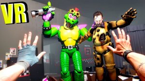 VR АНИМАТРОНИКИ ПУГАЮТ ОХРАННИКА В БОНЕЛАБ FNAF COOP MOD BONELAB НО МОНТИ ЗАЩИЩАЕТ МЕНЯ