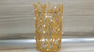 Выглядит на МИЛЛИОН, а стоит копейки! Ваза из банки и клея/ DIY Home Decor