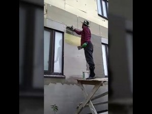 Утепление дома. Армирование сеткой фасад